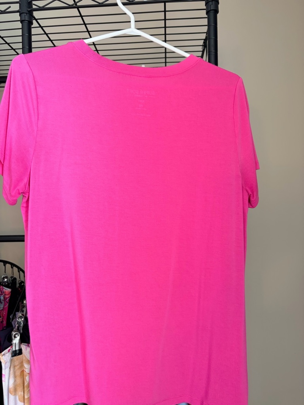 torrid Bright Hot Pink Short Sleeve Super Soft Crewneck Tee